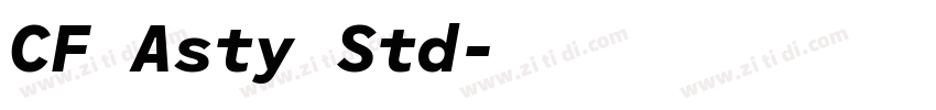 CF Asty Std字体转换 CF Asty Std字体转换